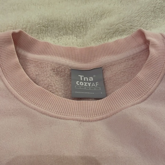 TNA Cozy AF vintage crewneck Size 1 (small) pink - Picture 5 of 7